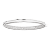 60mm Cubic Zirconia Pave Domed Bangle in Sterling Silver Bangles Bevilles 