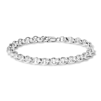 20cm Filigree Belcher Bracelet in Sterling Silver Bracelets Bevilles 