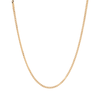 45cm Flat Curb Chain in 9kt Yellow Gold Necklaces Bevilles 