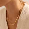 45cm Flat Curb Chain in 9kt Yellow Gold Necklaces Bevilles 