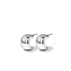 Dome Stud Earrings in Sterling Silver Earrings Bevilles 
