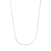 45cm 2mm Width Herringbone Chain Necklace in Sterling Silver Necklaces Bevilles 