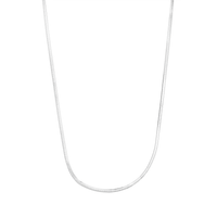 45cm 2mm Width Herringbone Chain Necklace in Sterling Silver Necklaces Bevilles 