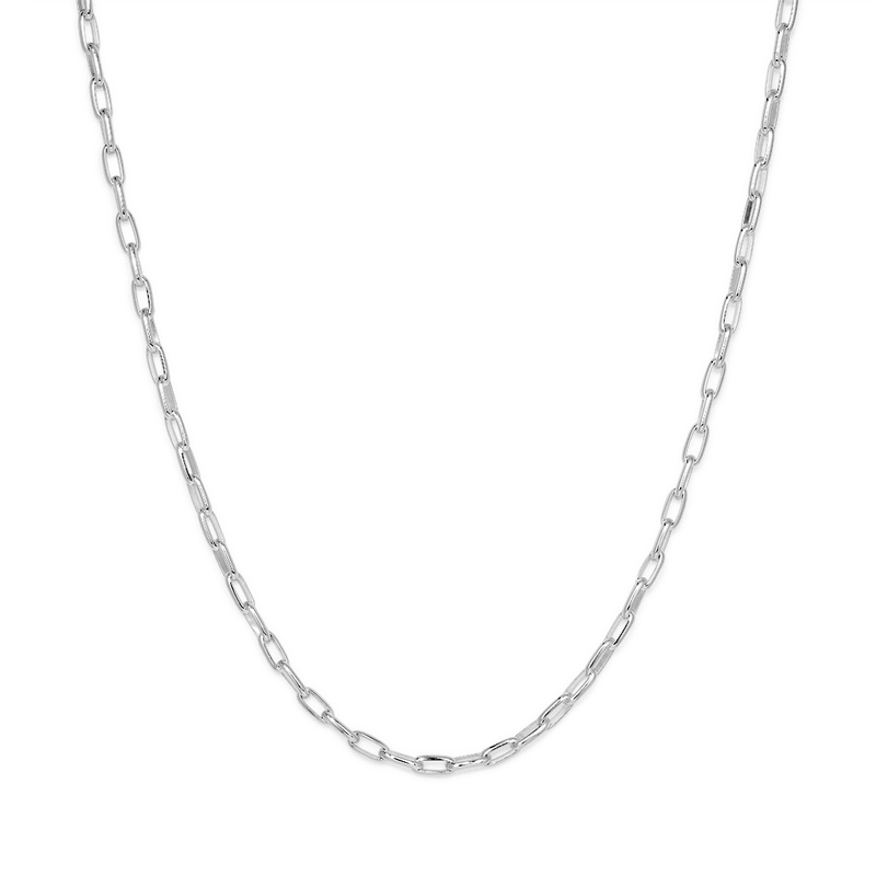 45cm Fine Paperclip Chain in Sterling Silver Necklaces Bevilles 