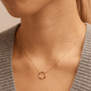 45cm Twist Circle Necklace in 9kt Yellow Gold Pendants Bevilles 