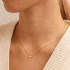 45cm Plain Cross Necklace in 9kt Yellow Gold Pendants Bevilles 