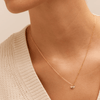 Cubic Zirconia Fluted Heart Necklace in 9kt Yellow Gold Pendants Bevilles 