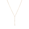 45cm Cubic Zirconia Station Drop Necklace in 9kt Yellow Gold Pendants Bevilles 