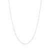 50cm 2mm Width Figaro Chain in Sterling Silver Necklaces Bevilles 