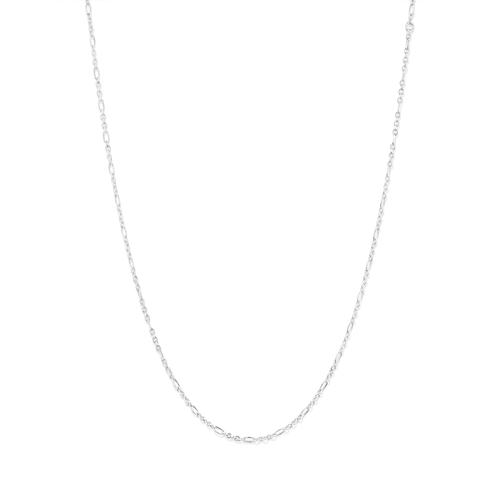 50cm 2mm Width Figaro Chain in Sterling Silver Necklaces Bevilles 