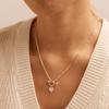 45cm T-Bar Heart Pendant Paperclip Necklace in Sterling Silver Necklaces Bevilles 