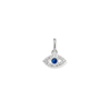 Cubic Zirconia Evil Eye Pendant in Sterling Silver Pendants Bevilles 
