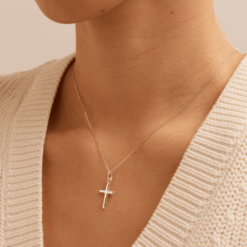 Cross Pendant in Sterling Silver Pendants Bevilles 