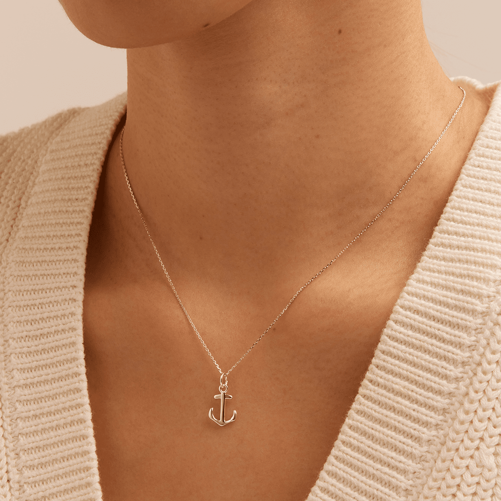 Anchor Pendant in Sterling Silver Pendants Bevilles 