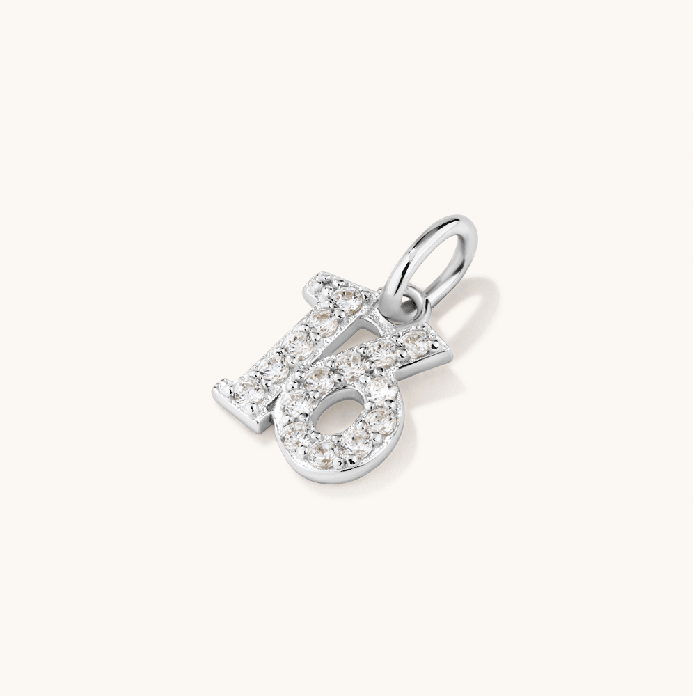 Sixteen Cubic Zirconia Pendant in Sterling Silver Pendants Bevilles 