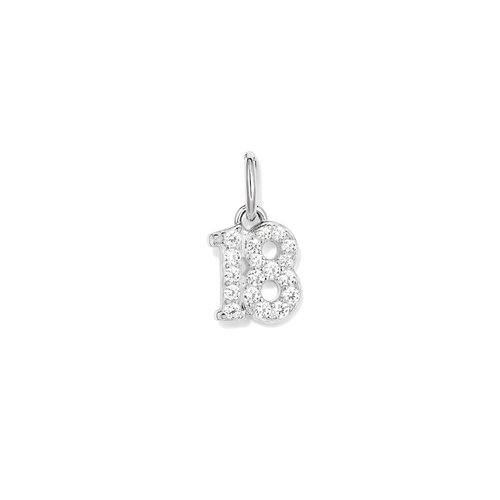 Eighteen Cubic Zirconia Pendant in Sterling Silver Pendants Bevilles 