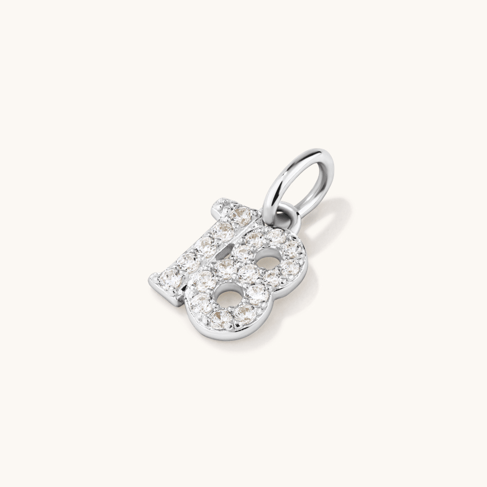 Eighteen Cubic Zirconia Pendant in Sterling Silver Pendants Bevilles 