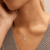 50cm Heart Pendant Necklace in Sterling Silver Pendants Bevilles 