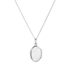 45cm Oval Locket Pendant Necklace in Sterling Silver Pendants Bevilles 