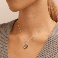 45cm Heart Locket Pendant Necklace in Sterling Silver Pendants Bevilles 