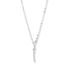 45cm Initial I Pendant Necklace in Sterling Silver Pendants Bevilles 