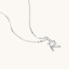 45cm Initial R Pendant Necklace in Sterling Silver Pendants Bevilles 