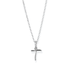 45cm Initial T Pendant Necklace in Sterling Silver Pendants Bevilles 