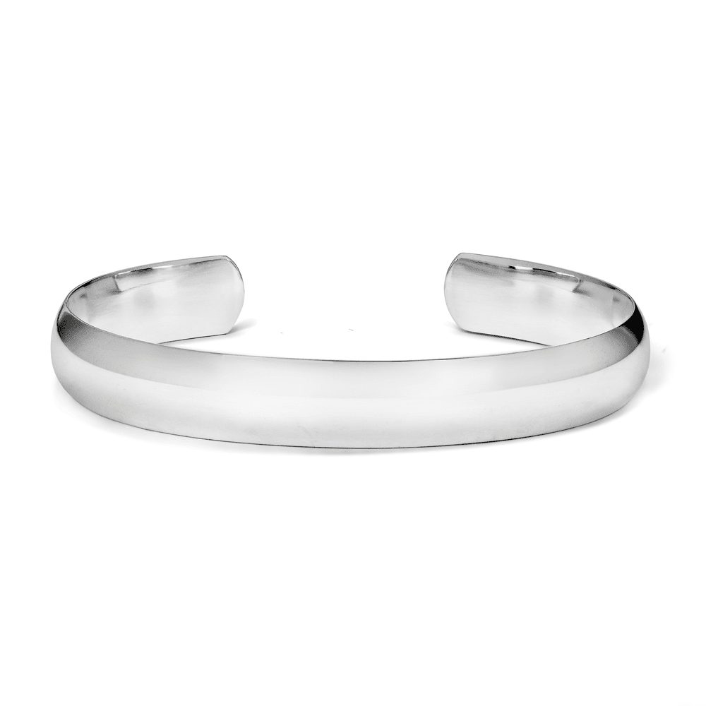 64mm Cuff Bangle in Sterling Silver Bangles Bevilles 