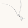45cm Initial A Pendant Necklace in Sterling Silver Pendants Bevilles 