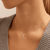 45cm Initial C Pendant Necklace in Sterling Silver Pendants Bevilles 
