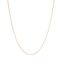 45cm Hollow Belcher Chain in 9kt Yellow Gold Necklaces Bevilles 