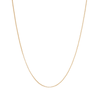 55cm 2mm Width Hollow Belcher Chain in 9kt Yellow Gold Necklaces Bevilles 