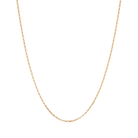 40cm Hollow Oval Belcher Chain in 9kt Yellow Gold Necklaces Bevilles 