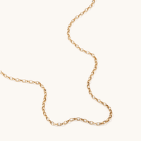45cm Hollow Oval Belcher Chain in 9kt Yellow Gold Necklaces Bevilles 