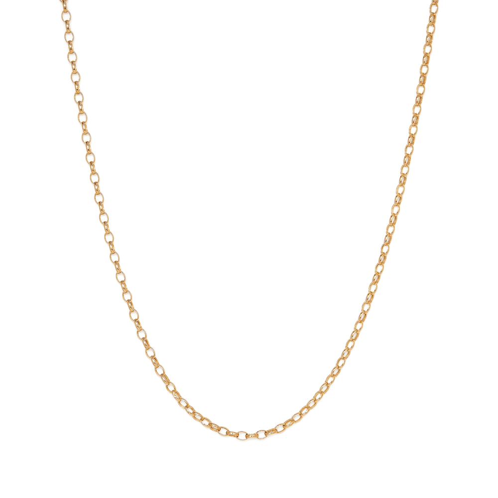 45cm Hollow Paperclip Chain in 9ct Yellow Gold Necklaces Bevilles 