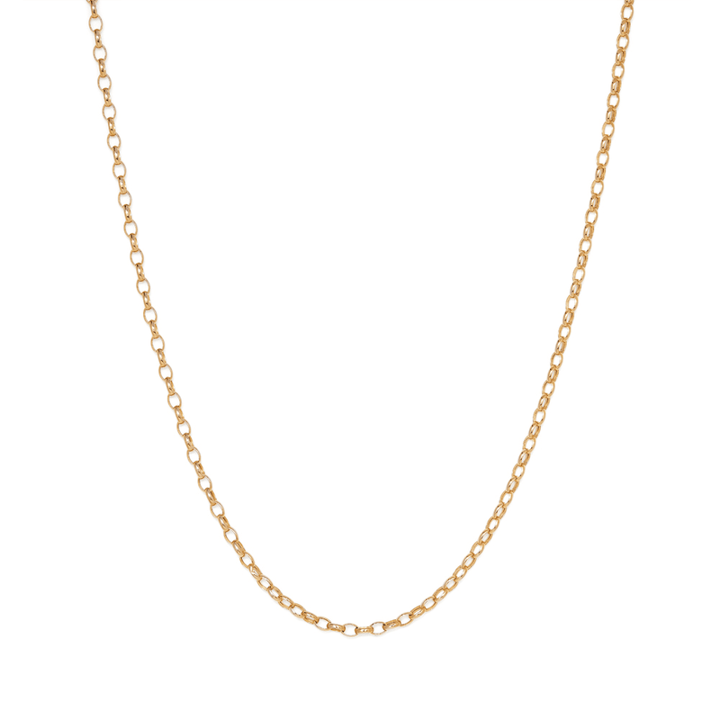 45cm Hollow Paperclip Chain in 9ct Yellow Gold Necklaces Bevilles 