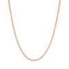 45cm Open Double Curb Chain Necklace in 9kt Yellow Gold Necklaces Bevilles 