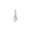 Initial J Pendant with 0.05ct of Laboratory-Grown Diamonds in 9kt Yellow Gold Pendants Bevilles 