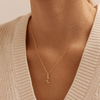 Initial L Pendant with 0.05ct of Laboratory-Grown Diamonds in 9kt Yellow Gold Pendants Bevilles 