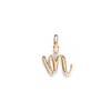 Initial L Pendant with 0.05ct of Laboratory-Grown Diamonds in 9kt Yellow Gold Pendants Bevilles 
