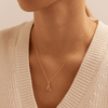 Initial N Pendant with 0.05ct of Laboratory-Grown Diamonds in 9kt Yellow Gold Pendants Bevilles 
