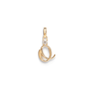 Initial O Pendant with 0.05ct of Laboratory-Grown Diamonds in 9kt Yellow Gold Pendants Bevilles 
