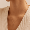 Initial R Pendant with 0.05ct of Laboratory-Grown Diamonds in 9kt Yellow Gold Pendants Bevilles 