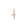 Initial T Pendant with 0.05ct of Laboratory-Grown Diamonds in 9kt Yellow Gold Pendants Bevilles 