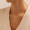 Initial U Pendant with 0.05ct of Laboratory-Grown Diamonds in 9kt Yellow Gold Pendants Bevilles 