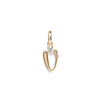 Initial V Pendant with 0.05ct of Laboratory-Grown Diamonds in 9kt Yellow Gold Pendants Bevilles 