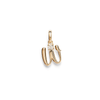 Initial W Pendant with 0.05ct of Laboratory-Grown Diamonds in 9kt Yellow Gold Pendants Bevilles 