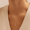 Initial X Pendant with 0.05ct of Laboratory-Grown Diamonds in 9kt Yellow Gold Pendants Bevilles 