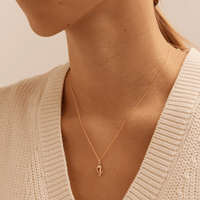Initial Y Pendant with 0.05ct of Laboratory-Grown Diamonds in 9kt Yellow Gold Pendants Bevilles 