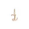 Initial Z Pendant with 0.05ct of Laboratory-Grown Diamonds in 9kt Yellow Gold Pendants Bevilles 